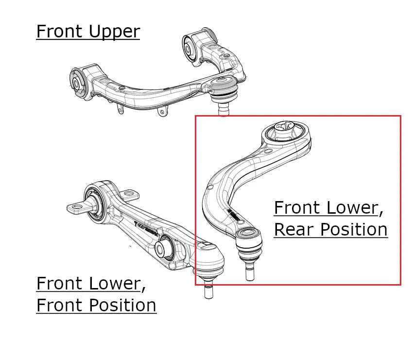 STRUTMAN Compare to OEM Part 1044354-00-A Control Arm Front Lower Driver Side